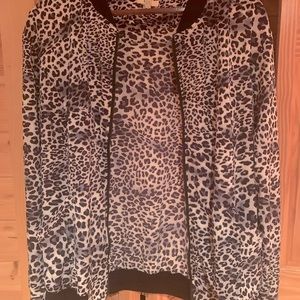 Cheetah print, sports jacket, size L